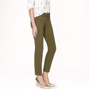 J. Crew Andie Chino Pants in Olive Moss